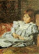 Carl Wilhelmson portratt av marit gardellericson oil painting on canvas